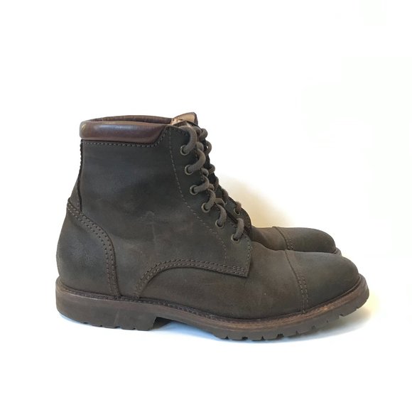 Brunello Cucinelli Hiker Hiking Lace Up Boots Mens 42.5 9.5 Brown Leather Shoes